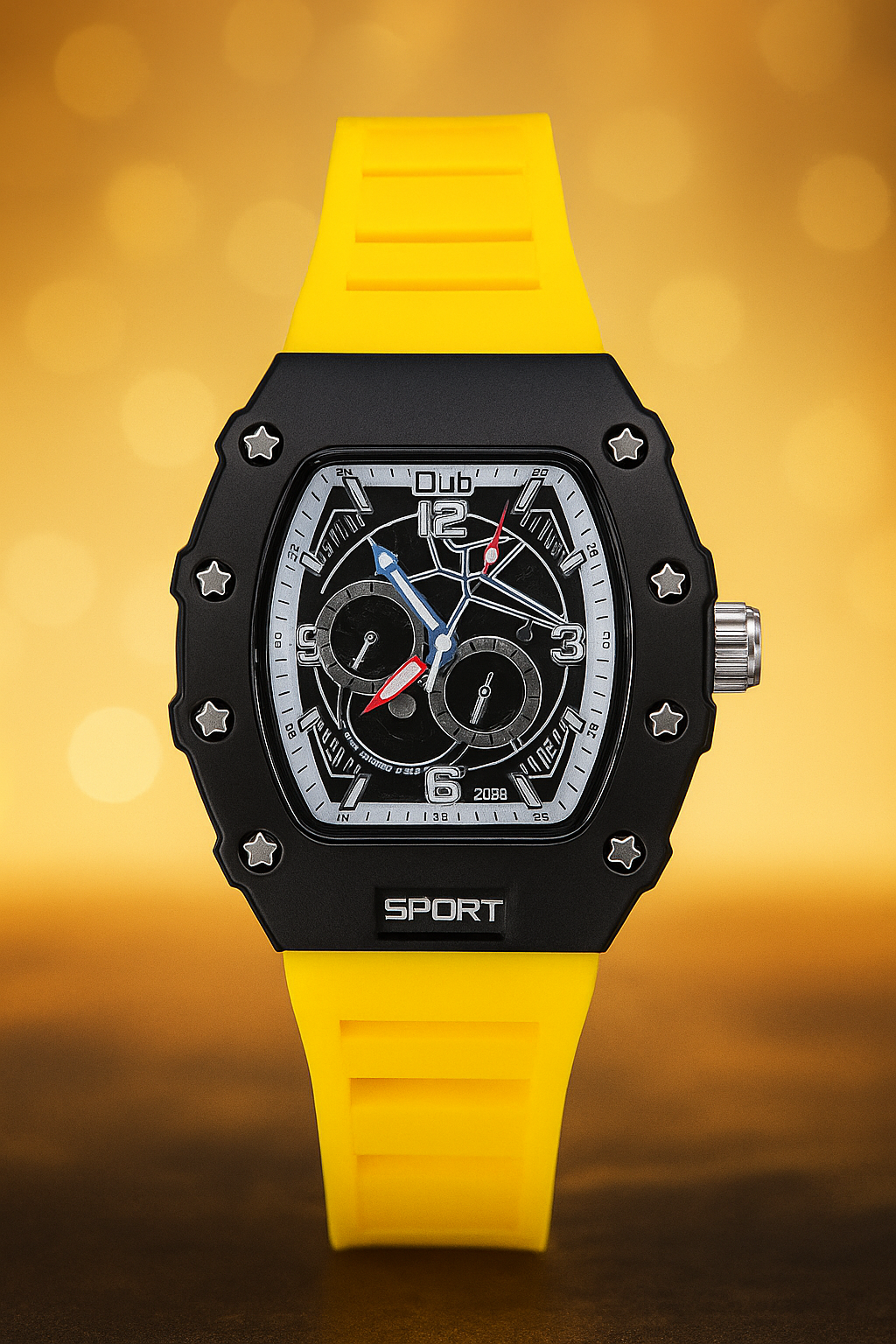 Luxury Skeleton Design Sports Watch – Premium Material Watch (8 Colors Available)
