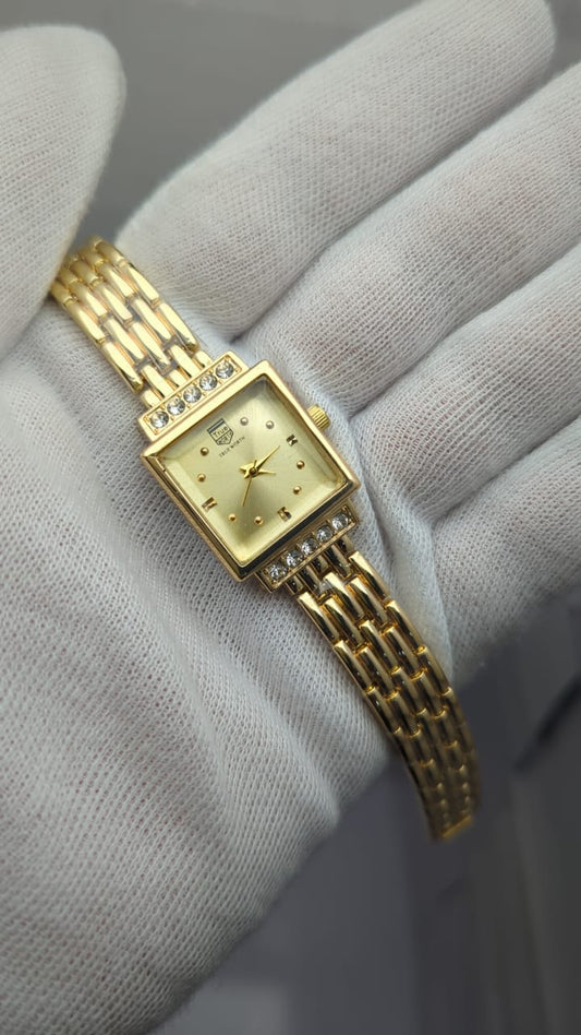 True Worth Ladies Watch – Diamond Design with Square Dial | Regal Timepieces