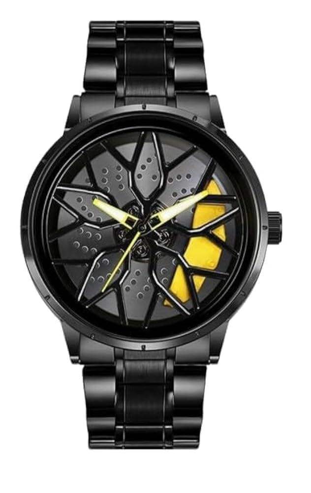 Tencil Spinning Dial Men’s Watch with Chain Straps – Stylish Luxury Timepiece | Regal Timepieces