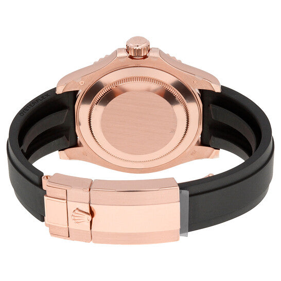 Luxury Yacht-Style Automatic Watch – Black Bezel | Rubber Sport Strap | Premium Master Edition